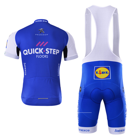 Maglia Quick Step Manica Corta 2017 blu